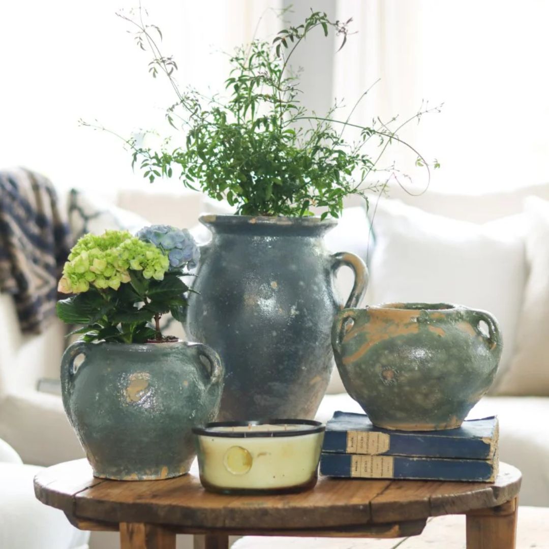 Found Amphora – Blue and Green Tones