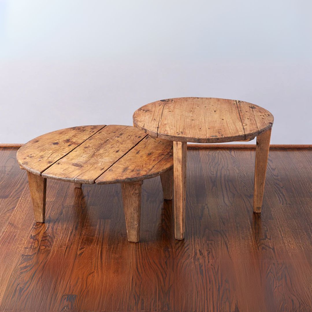 Found European Wine Tasting Table