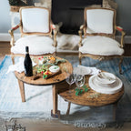 Found European Wine Tasting Table