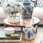 Found European Wine Tasting Table