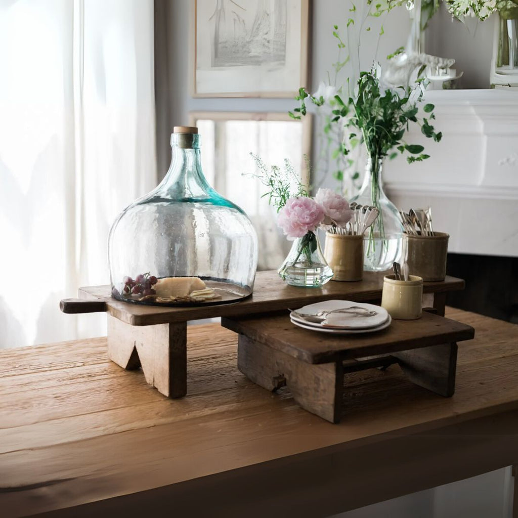 Large Found Rectangle Footed Board