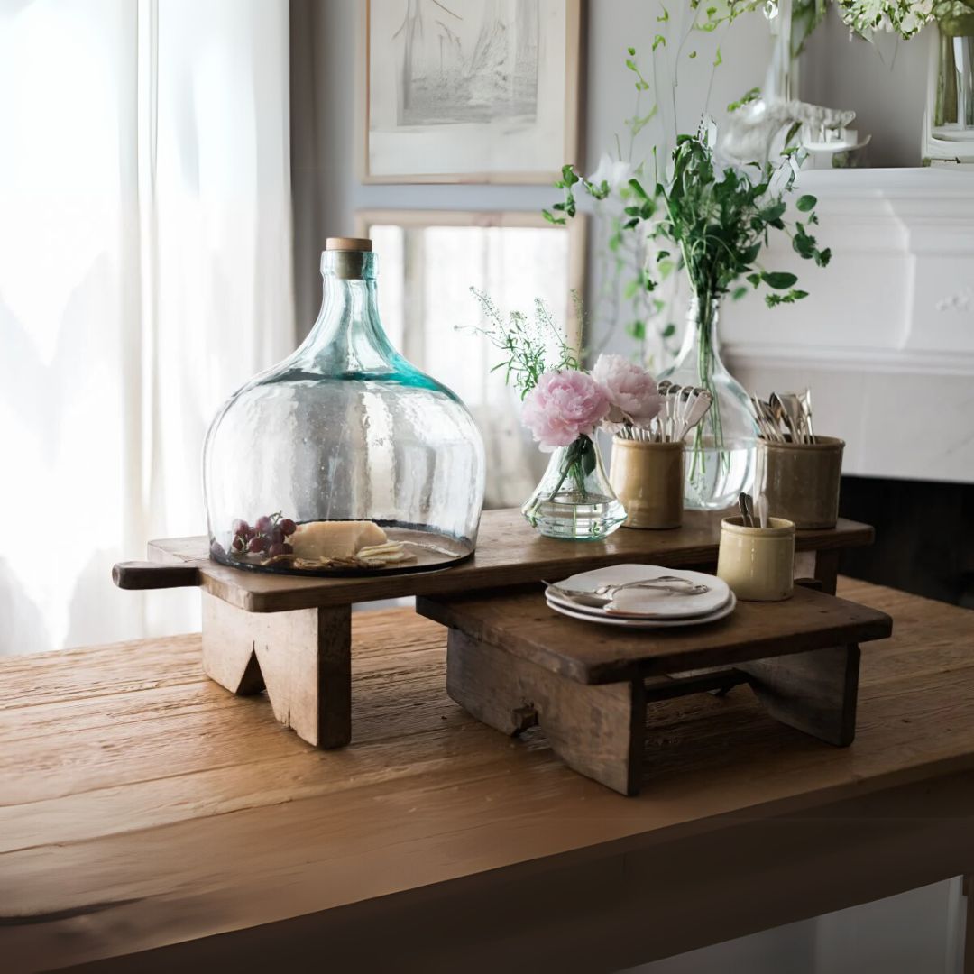 Large Found Rectangle Footed Board