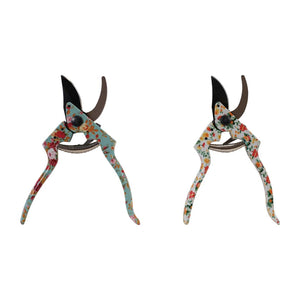 8" Garden Pruning Shears - Floral Pattern Handles