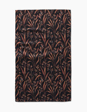 Vintage Grass Black Geometry Tea Towel