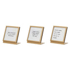 3" Glass Frame with Easel & Saying