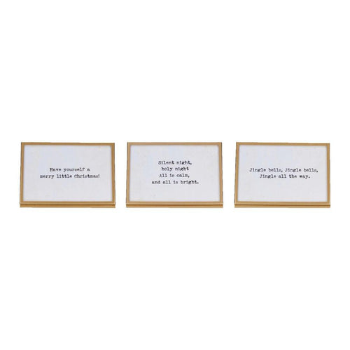 6" Glass Frame with Easel & Saying