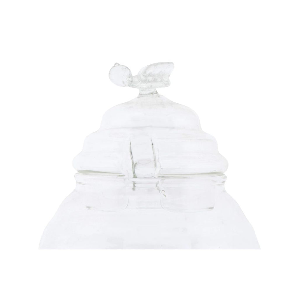 5" Glass Honey Jar with Dipper