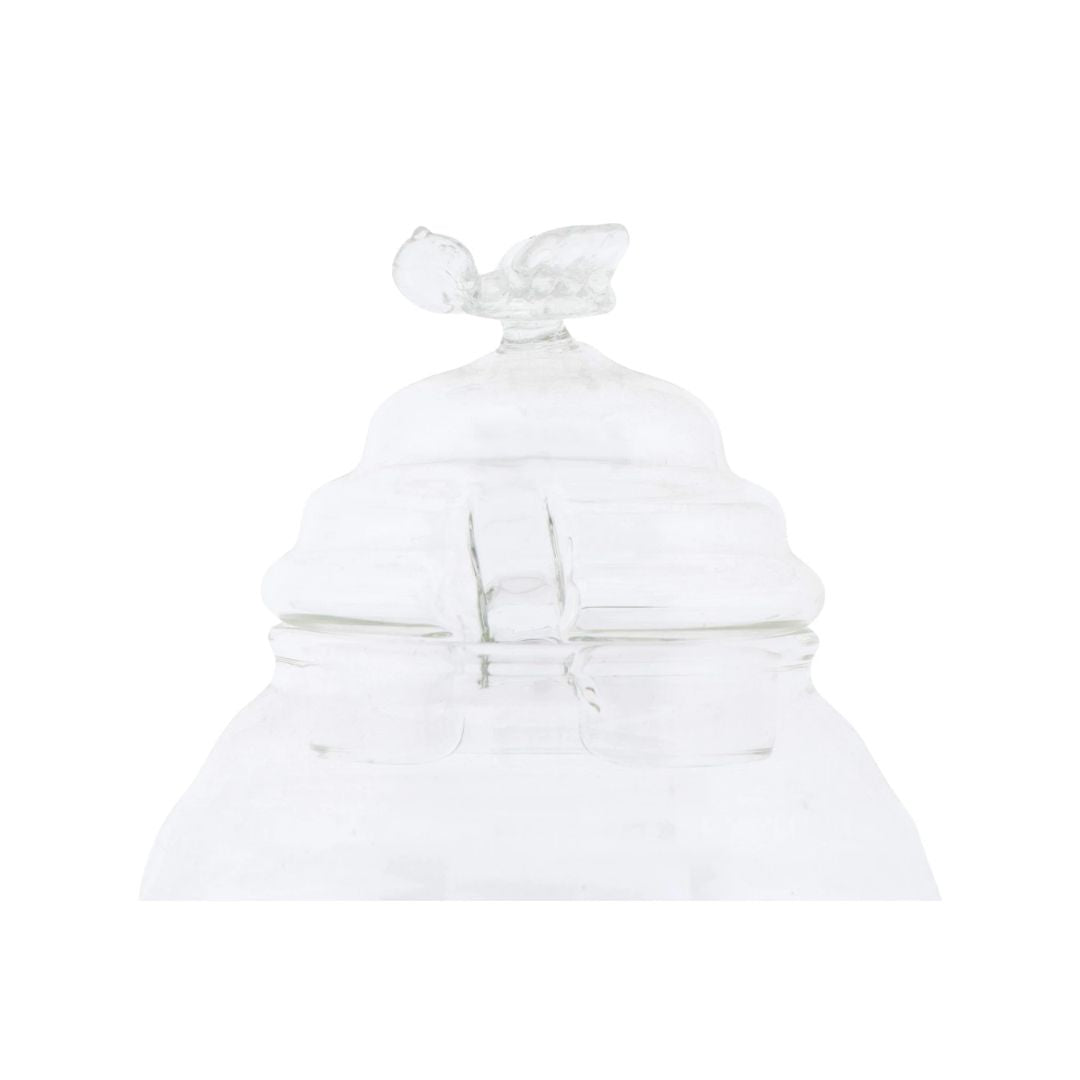 5" Glass Honey Jar with Dipper