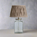 glass-lamp-with-pintucked-jute-shade
