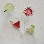 Glass Cocktail Ornaments