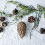 6.25" Gold Dusted Bronze Pinecone Ornament