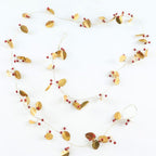 Gold Leaf & Wooden Bead Berry Garland