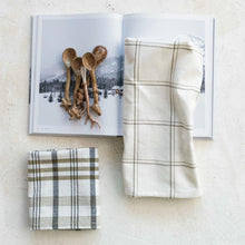 Green & White Plaid Tea Towel