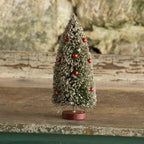 10" Green Bottle Brush Christmas Tree