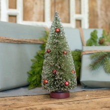 10" Green Bottle Brush Christmas Tree