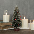 10" Green Bottle Brush Christmas Tree