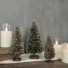 8" Green Bottle Brush Christmas Tree