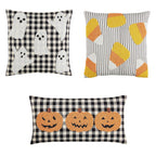 Pumpkin Beaded Halloween Pillow