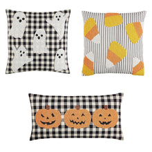Pumpkin Beaded Halloween Pillow