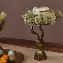 Halcyon Hare Stand – Antique Gold