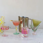 Hand Blown Stemmed Wine Glass