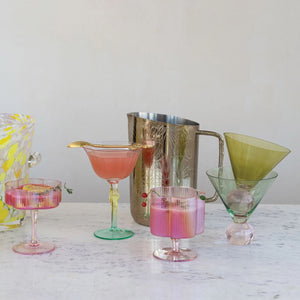 Hand Blown Stemmed Wine Glass