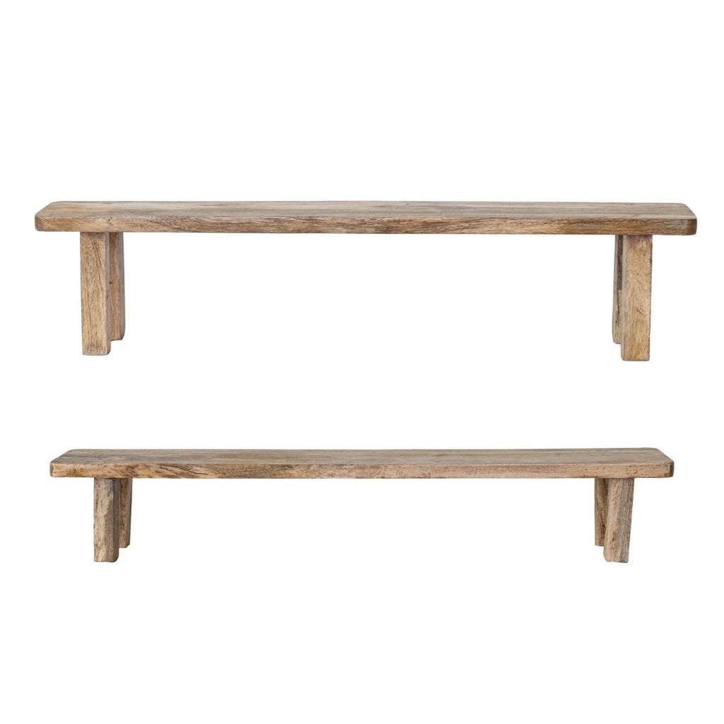 Hand - Carved Mango Wood Pedestal