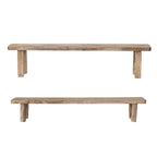 Hand - Carved Mango Wood Pedestal