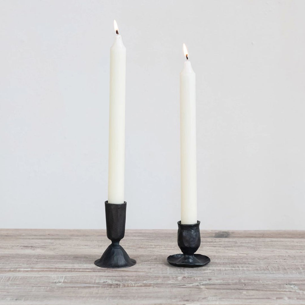 2.25" Hand-Forged Cast Iron Taper Candle Holder
