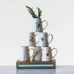 Hand Painted Embossed Creamer Mug