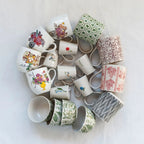 Hand Painted Embossed Creamer Mug