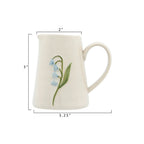 Hand Painted Embossed Creamer Mug