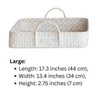 Hand-Woven Bamboo Trays – White