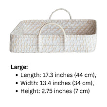 Hand-Woven Bamboo Trays – White