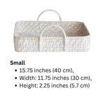 Hand-Woven Bamboo Trays – White