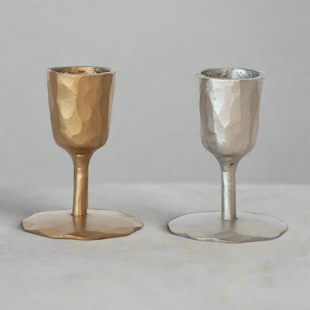 Hand-Cast Iron Taper Holder