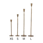 11.75" Hand Forged Cast Iron Taper Holder