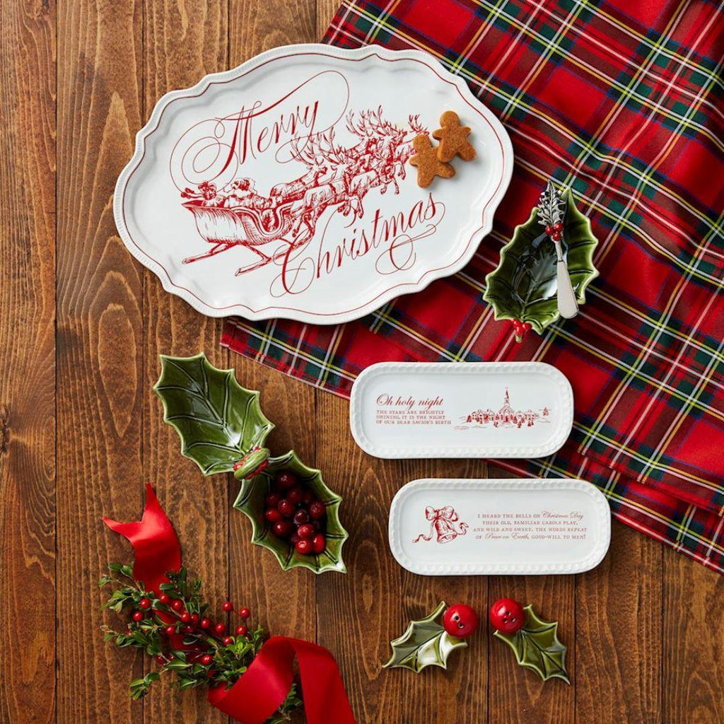 Holly Tidbit Bowl Set