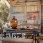 Iron & Rustic Wood Platform - Large