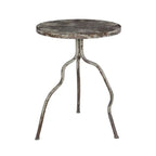 Iron Blanc Side Table - Antiqued White