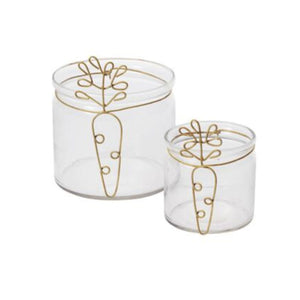 Karato Pots – Clear and Gold (Available in 2 Sizes)