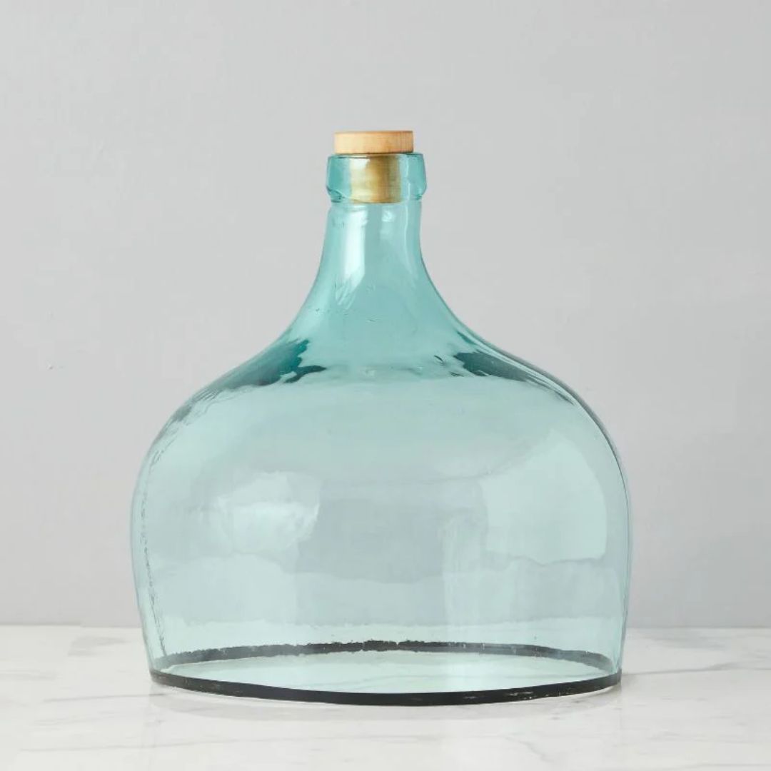 Demijohn Recycled Glass Cloche – Large