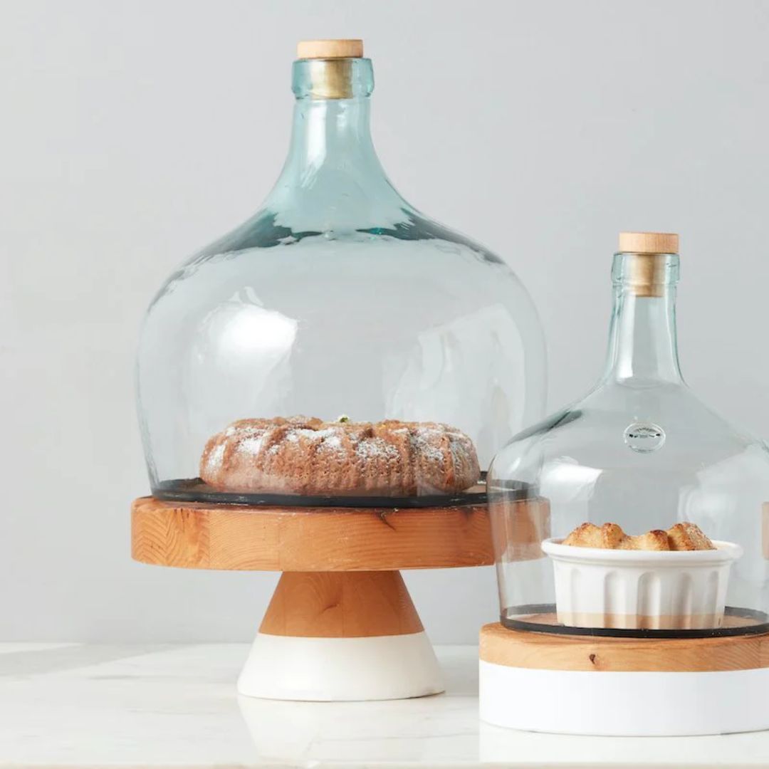 Demijohn Recycled Glass Cloche – Large