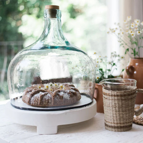 Demijohn Recycled Glass Cloche – Large