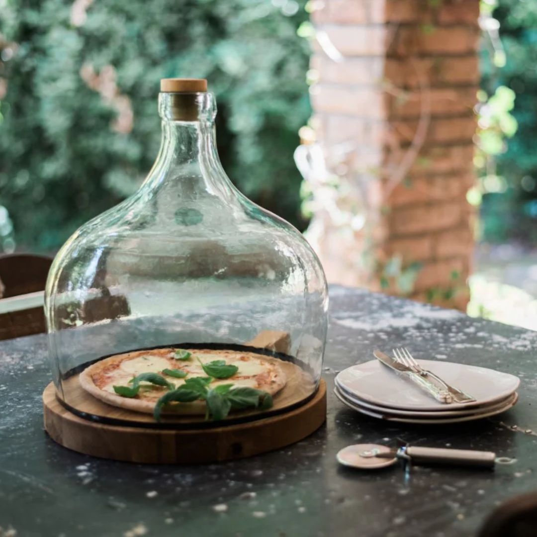 Demijohn Recycled Glass Cloche – Large