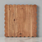 Large Square Scalloped Cutting Board