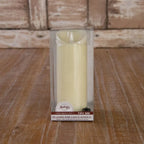 Flameless Realistic LED Candle with Flickering Pillar - Large