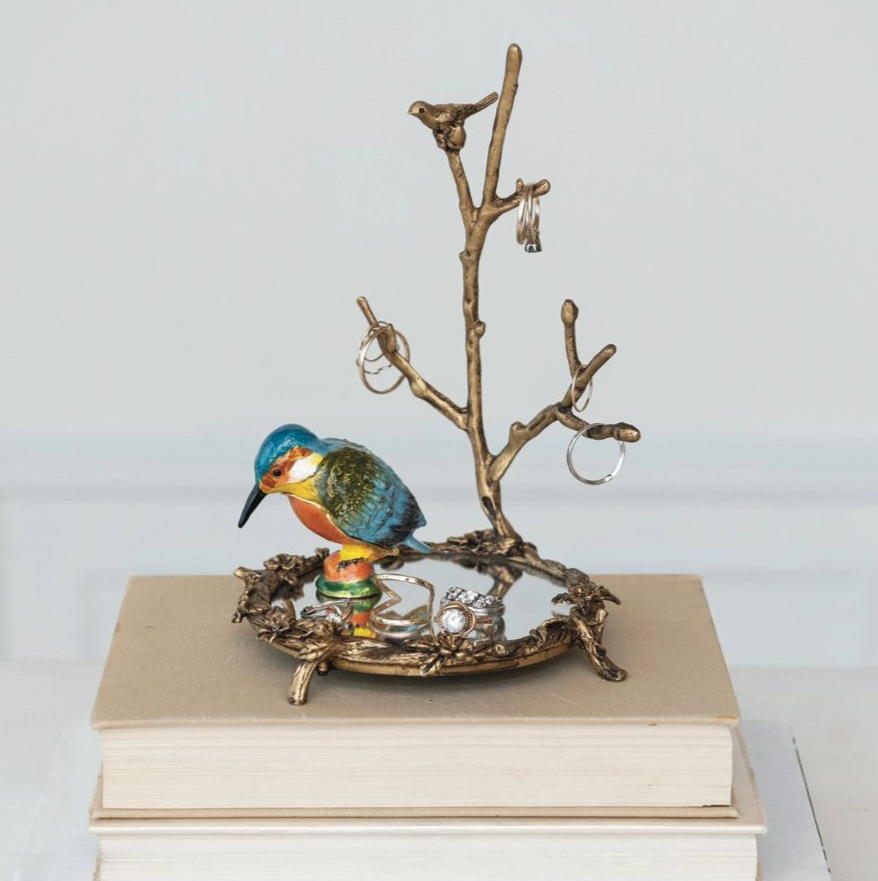 metal-kingfisher-shaped-trinket-box