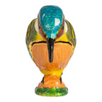 Metal Kingfisher Shaped Trinket Box