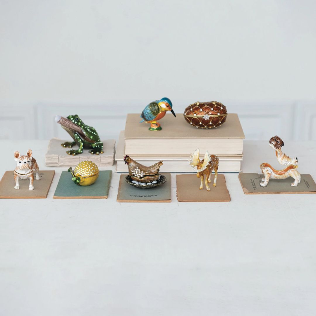 Metal Lemon Trinket Box